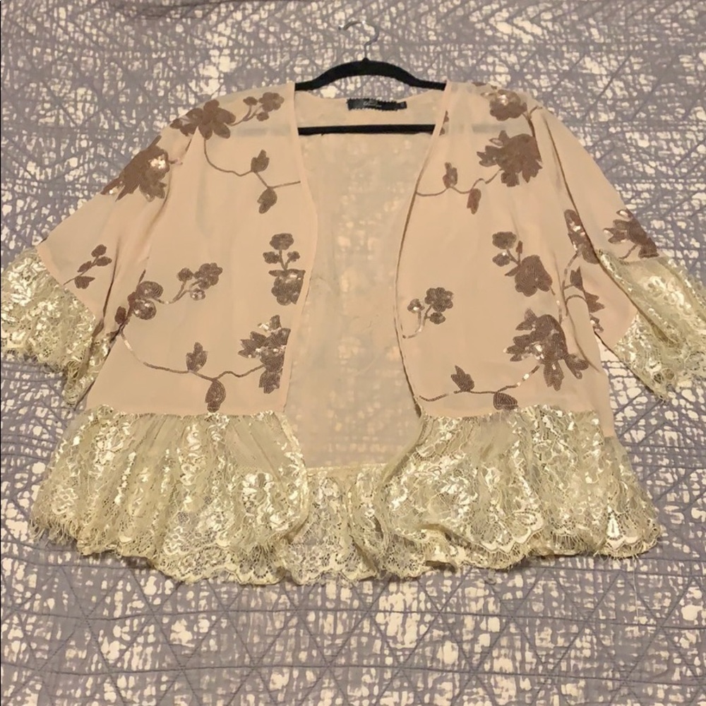 BKE sequin Kimono